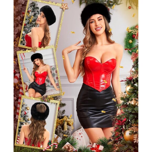 Versatile Fuzzy Faux Fur Ear Warmers - Elegant Headband for Cold Weather - Picture 5 of 5